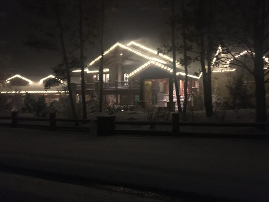 Roofline lights carrying through fog